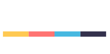 Logo of Happy Pixel Designs LLC featuring bold text in white, with colorful horizontal lines beneath the words "HAPPY" and "PIXEL."