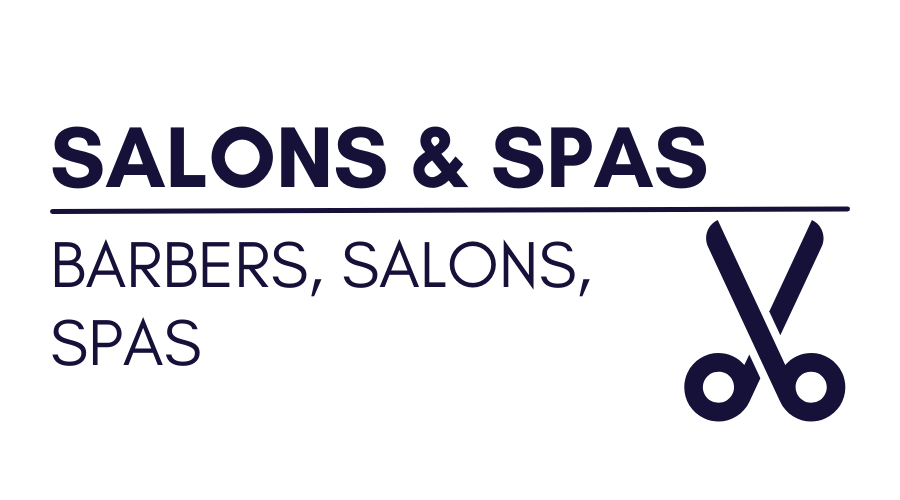 A spas and salons logo promoting personal services